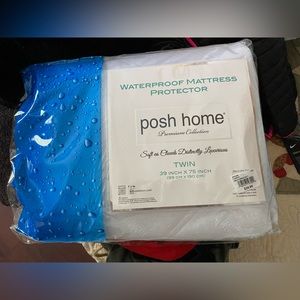 Posh home, waterproof mattress, protector, twin